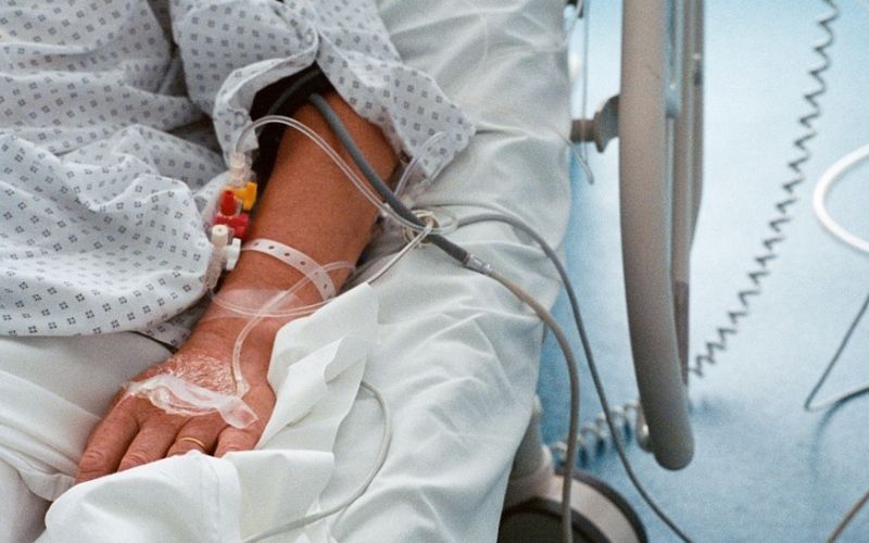 bolnišnica, bolnik, infuzija