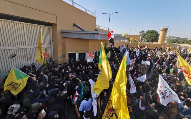 irak, ameriška ambasada, protest