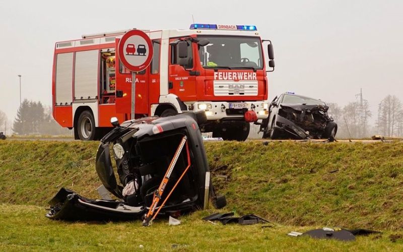 Pormetna nesreča, avstrijski gasilci