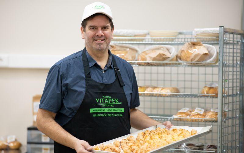 vitapek, brez-glutena, otvoritev, pekarna