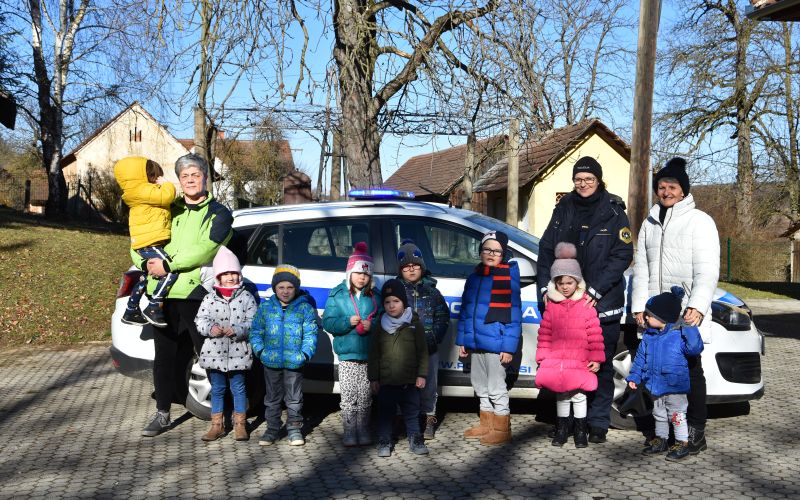Vrtec Prosenjakovci, obisk policistke