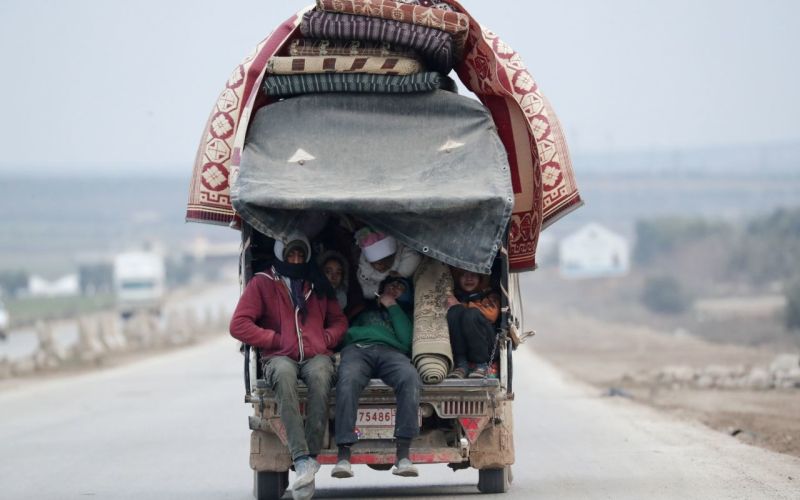 idlib, begunci, sirija