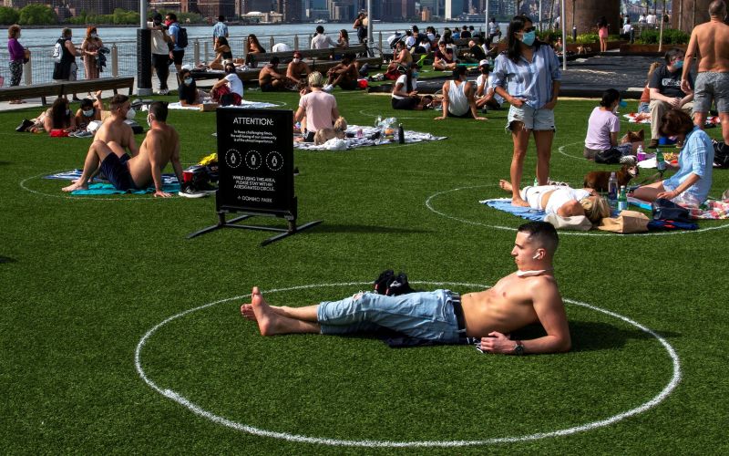 Domino Park, koronavirus, Brooklyn