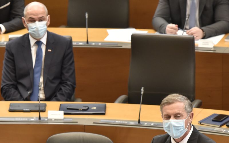 Karl Erjavec, Janez Janša