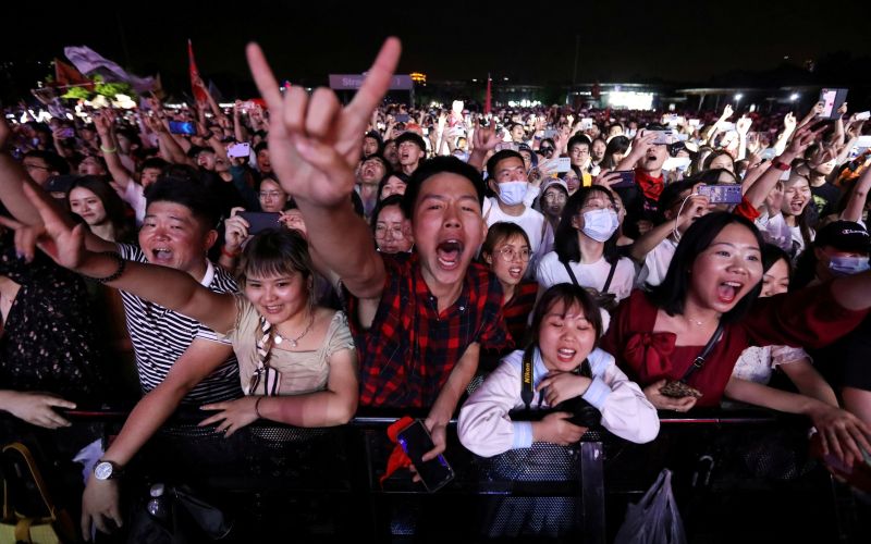 wuhan, festival, koncert