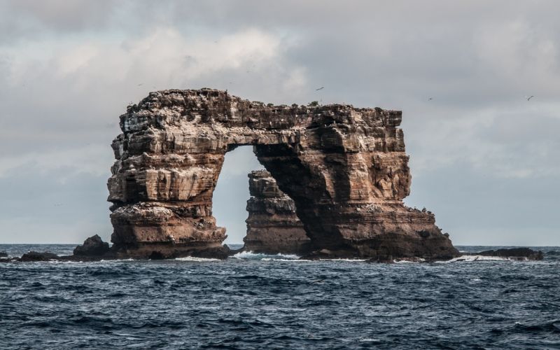 darwinov lok, darwinov obok, galapagos, naravni most,