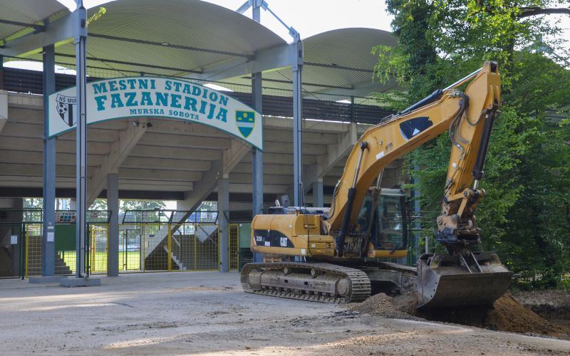 fazanerija, mestni-stadion, murska-sobota, nogomet, gradbišče