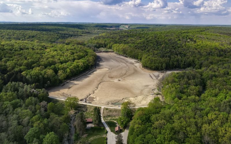 bukovniško, jezero, dron, goričko, prekmurje