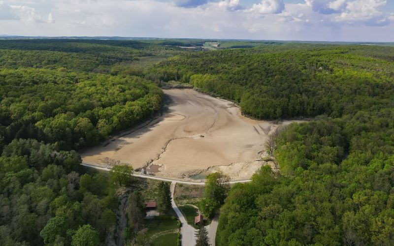 bukovniško, jezero, dron, goričko, prekmurje