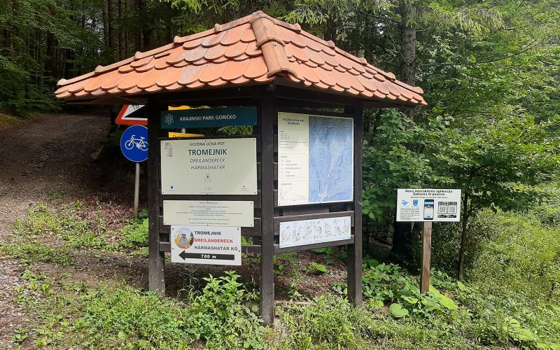 gozdna-učna-pot-tromejnik, tromejnik, tromeja