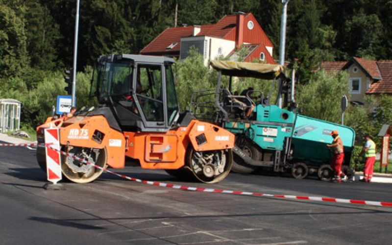 Asfaltiranje križišča v Črnovi je končano