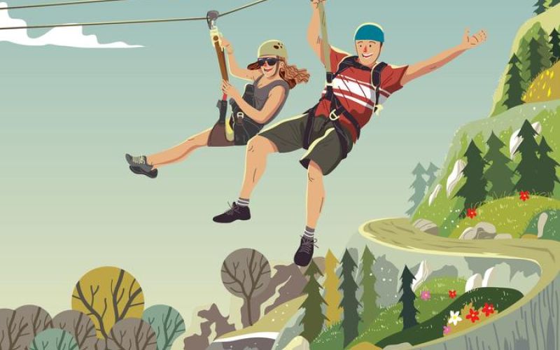 vector-riding-on-a-zipline