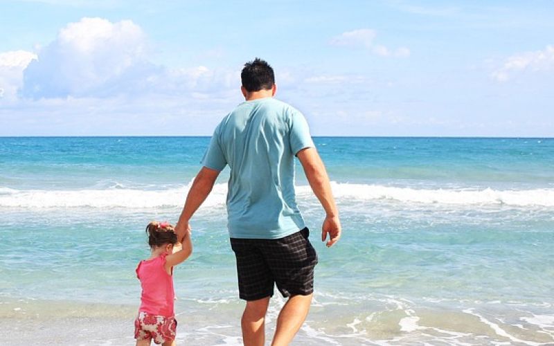 oce, otrok, ocetovstvo, dopust