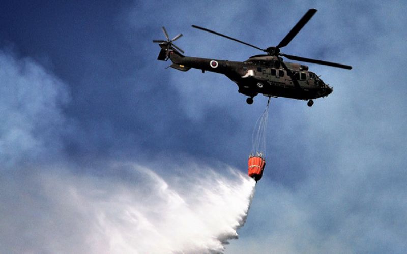 pozar skale helikopter