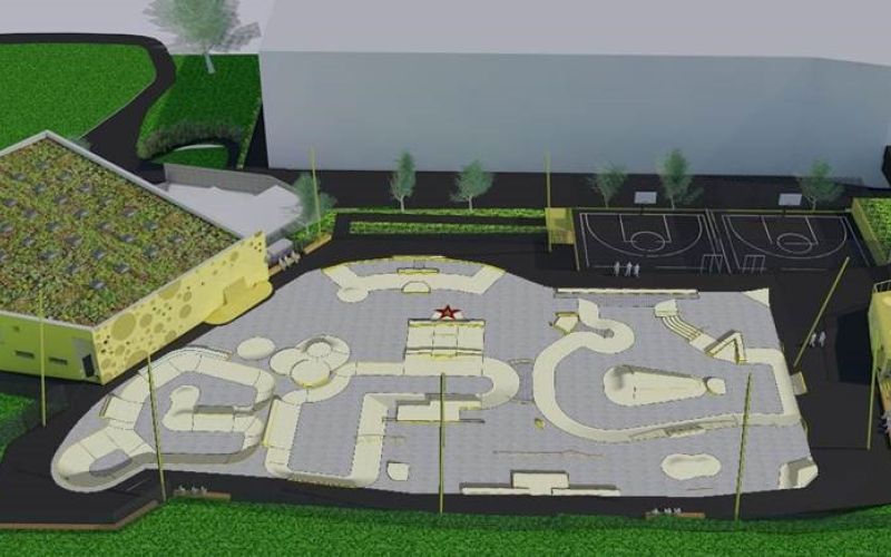 Urbani park, vizualizacija, marec 2023