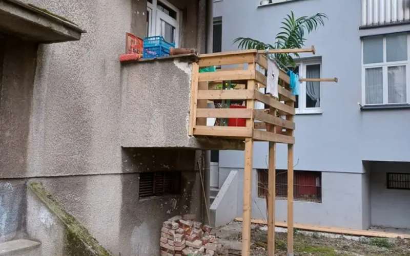 balkon, lesena konstrukcija, zagreb