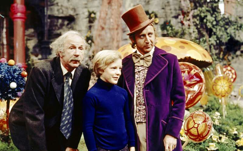 Gene Wilder kot Willy Wonka v legndarnem filmu o tovarni čokolade.