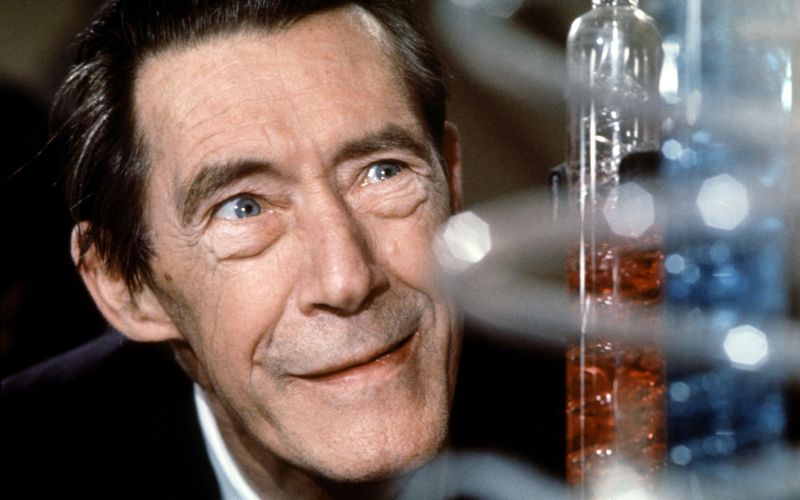 John Carradine kot nori znanstvenik v Allenovem Vse kar ste si želeli izvedeti o seksu