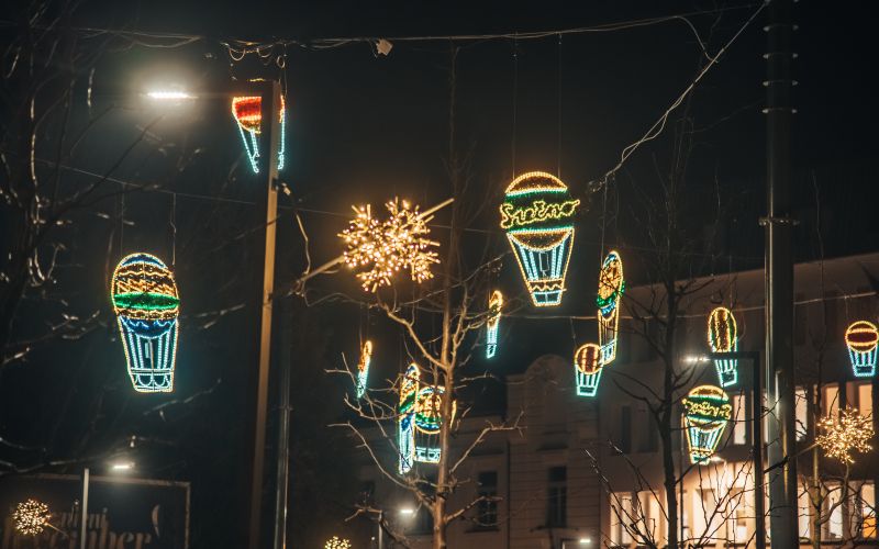 simbolična, lučke, praznična-okrasitev, božična