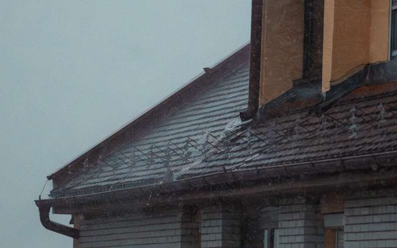 simbolična, vreme, dež, nevihta, padavine, kapljica, voda, žleb, streha