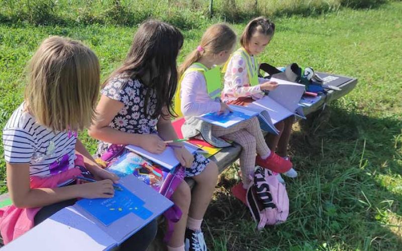 dorisanka-otroci-v-knjigo-rišejo-drevo