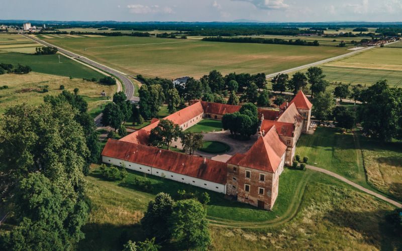 ris, dvorec-rakičan, grad, rakičan, dron