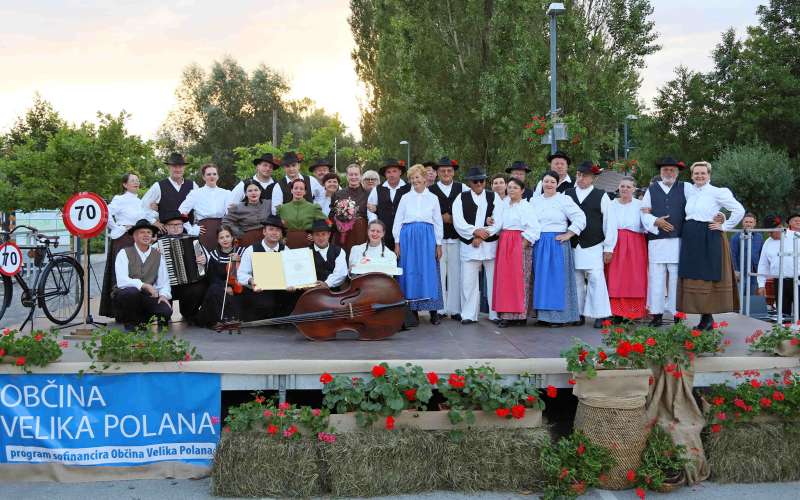 folklorna skupina miško kranjec, velika polana, miško kranjec, 70 let