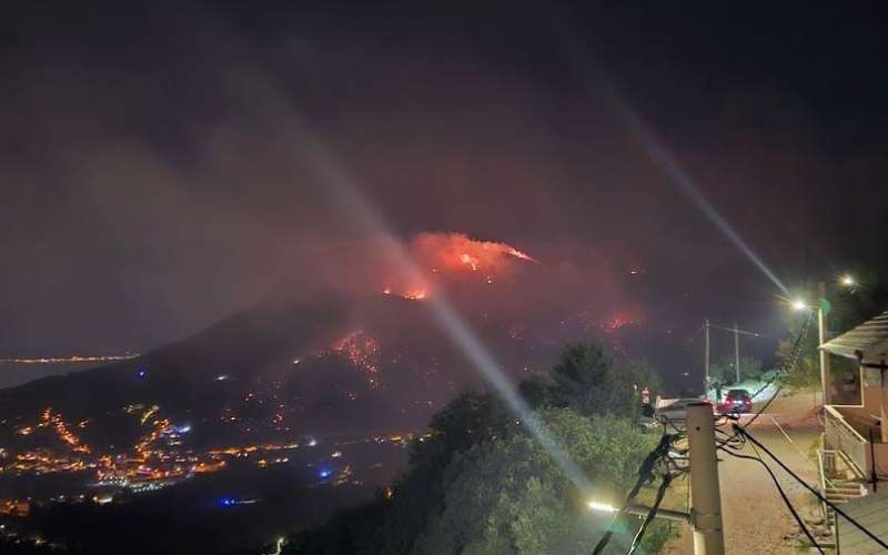 solin, požar