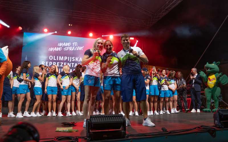 sprejem olimpijcev