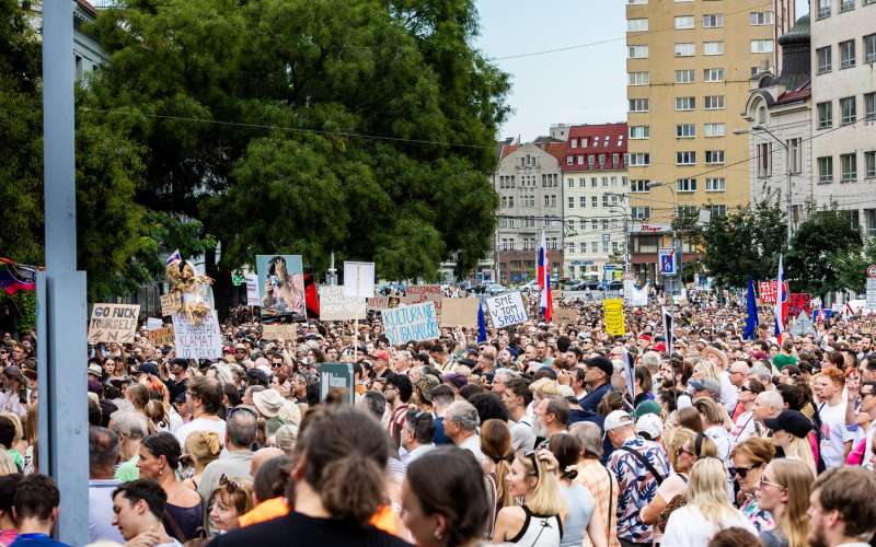 protest, bratislava