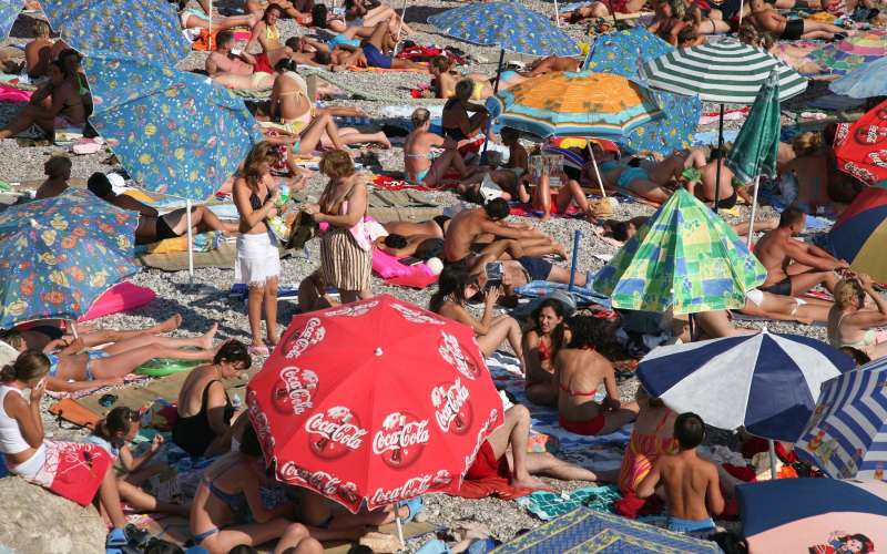plaža, vročina