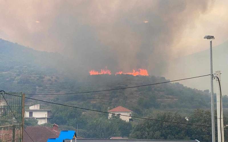 Žrnovnica, požar