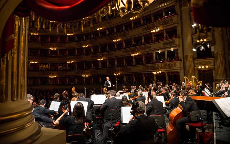 Riccardo Chailly in Filharmonični orkester milanske Scale
