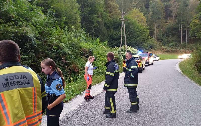 reševalci gasilci policija