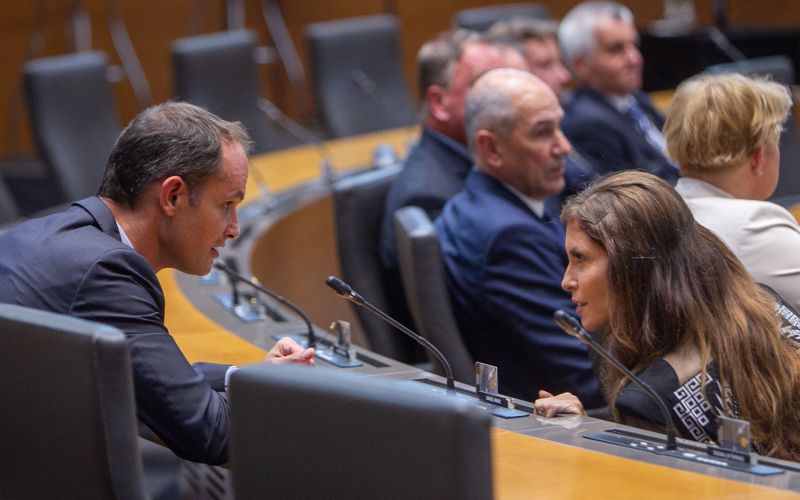 Anže Logar, eva irgl, janez janša