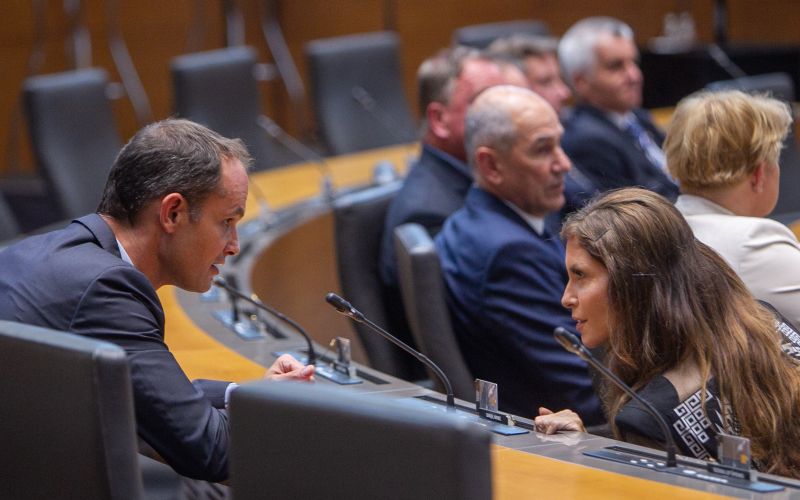 Anže Logar, eva irgl, janez janša