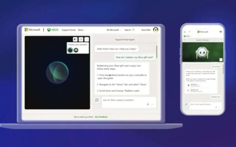 Xbox virtualni agenti za podporo