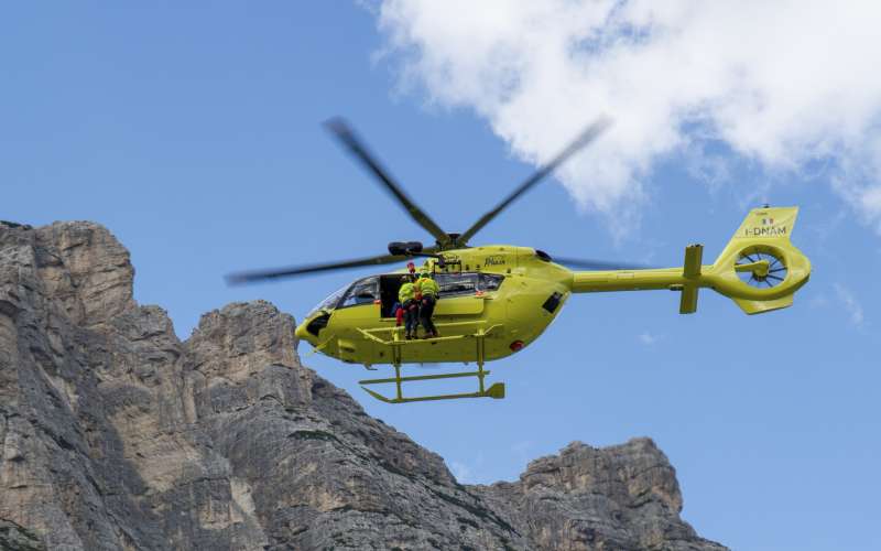 italijanski reševalci, helikopter