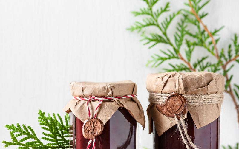 božično-novoletna darila z vrta