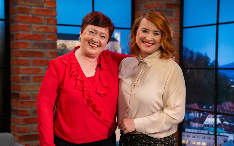 Maja in Marija sta prijetno in koristno klepetali.