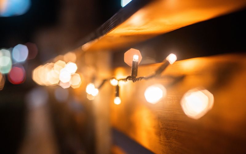 simbolična, lučke, praznične, božične, okrasitev