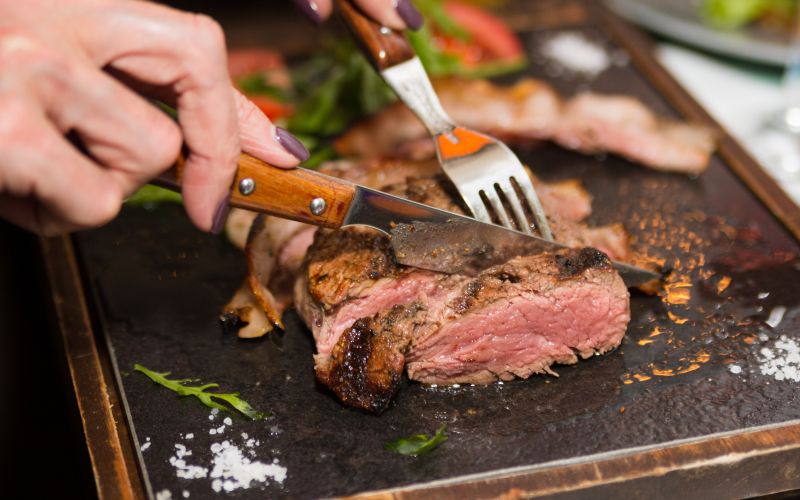 meso, steak, zrezek