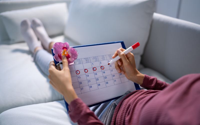 menstruacija, menstrualni cikel, koledar