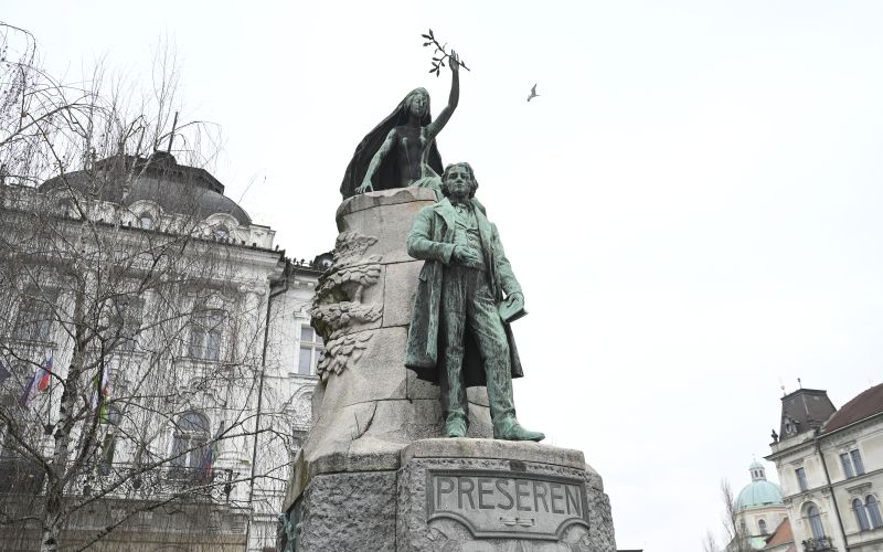 Prešernov trg, France Prešeren