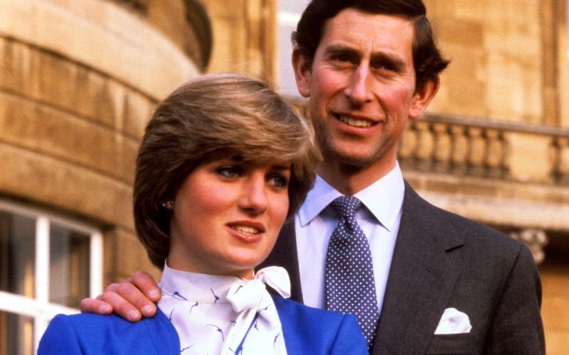 Princesa Diana in kralj Karel III. ob zaroki leta 1981