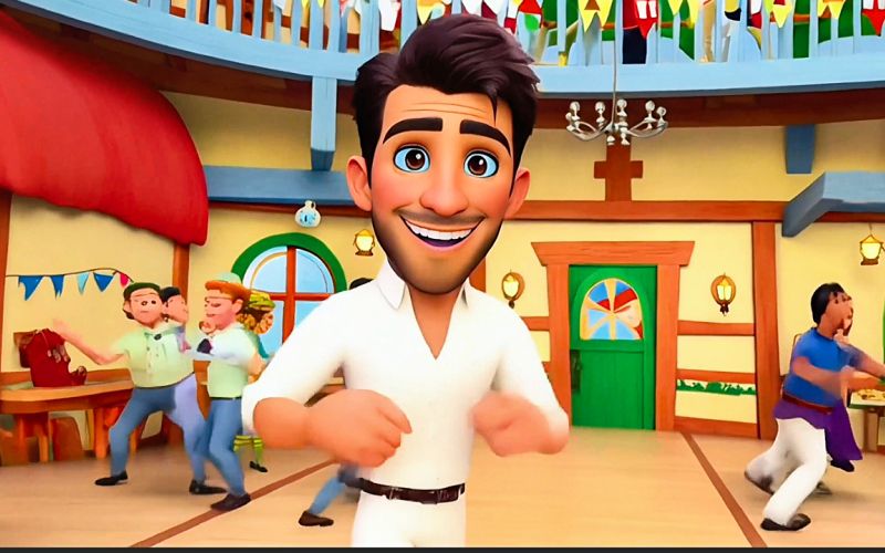 Domen Kumer, kot si ga je zamislila umetna inteligenca.