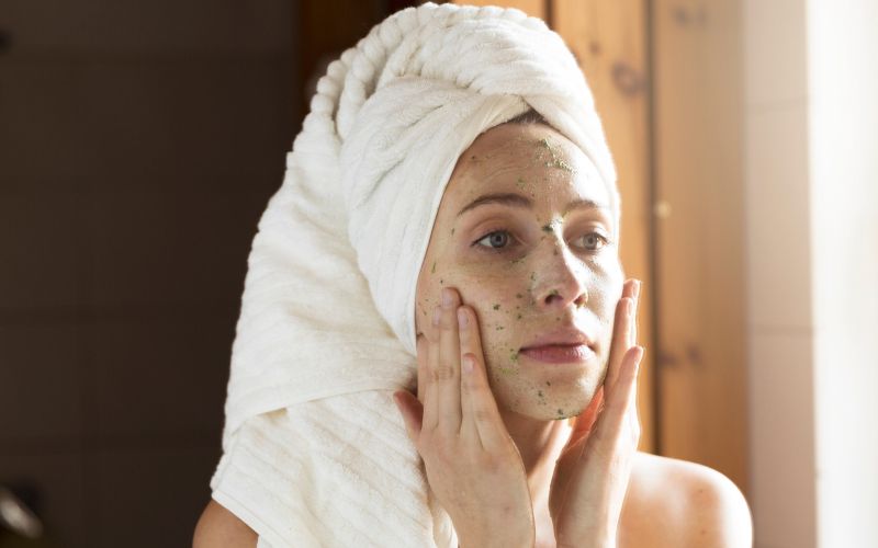 piling, luščilo, nega obraza