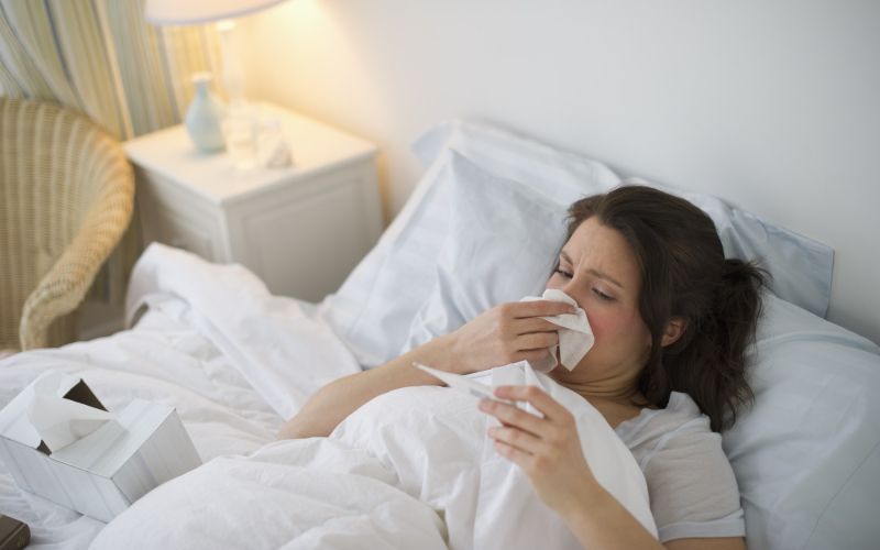 Prehlad, gripa, bolezen, vrocina