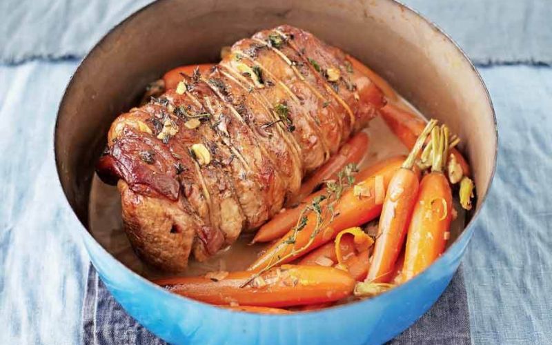 pot roast veal with new season carrots and orangelet's eat more...vealin season