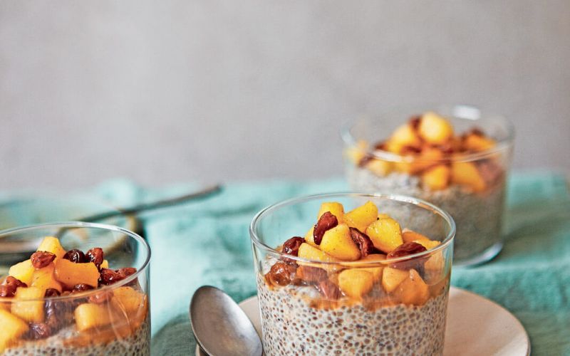 apple pie chia pudding